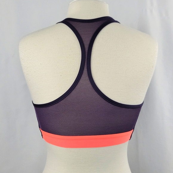 Nike Dri Fit Medium Support Sport Bra purole & Coral Size XLarge NWT - Picture 4 of 12